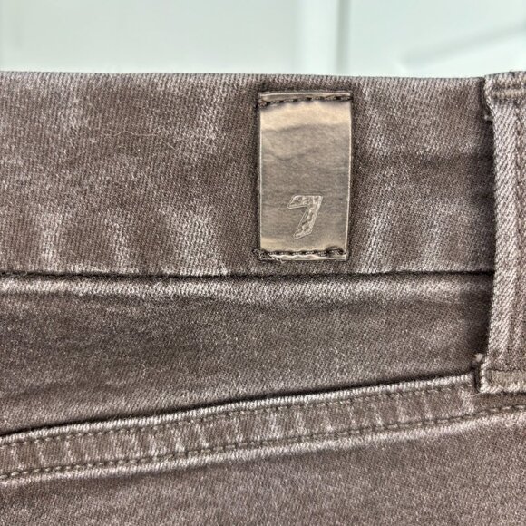 7 FOR ALL MANKIND B(air) High Waist Ankle Skinny Womens 31 Black Stretch - Picture 8 of 10